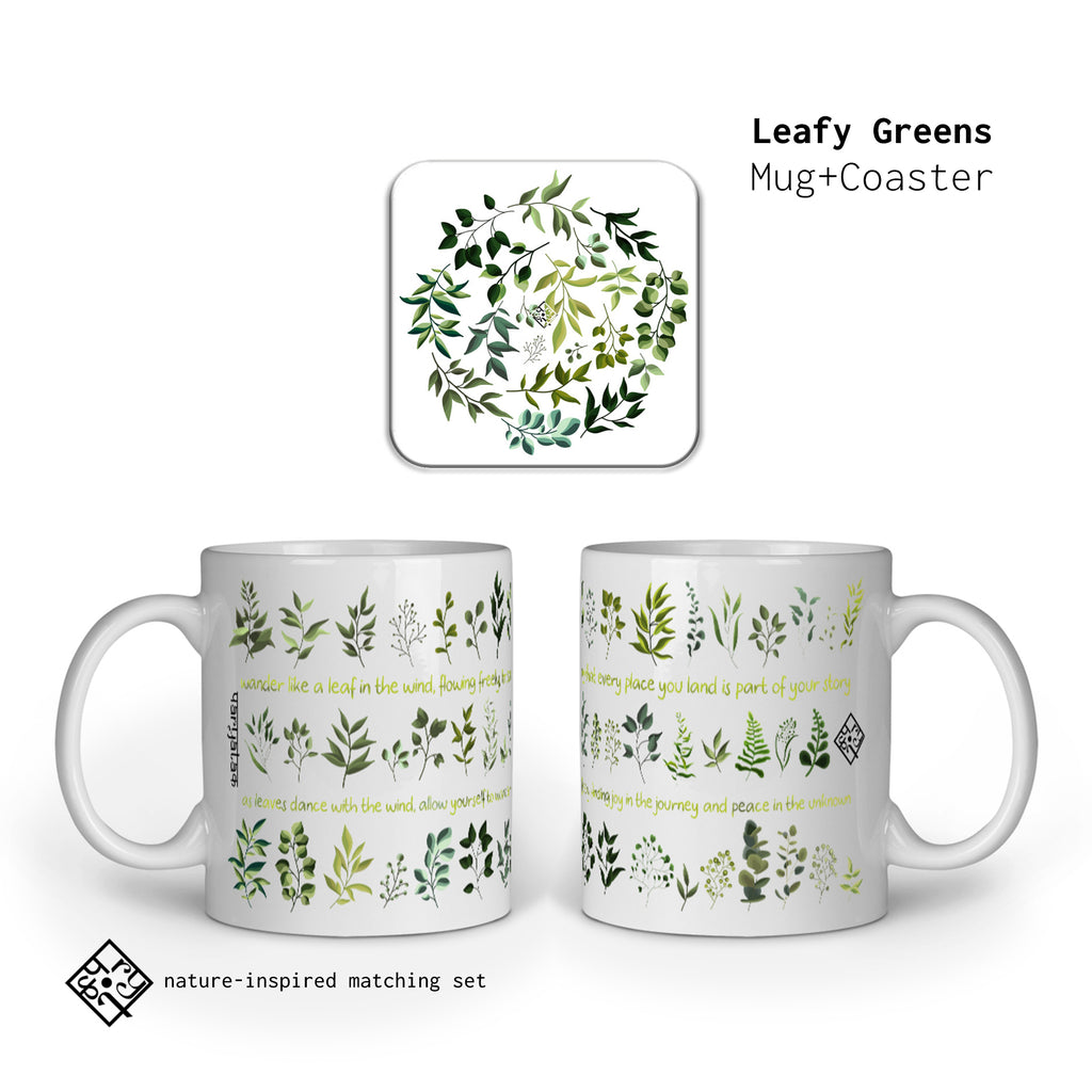 Leafy Greens Mug + Coaster Pack