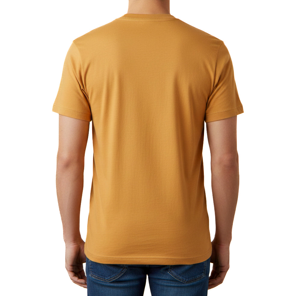 PRYTK Plain Mustard Yellow Men's T-shirt