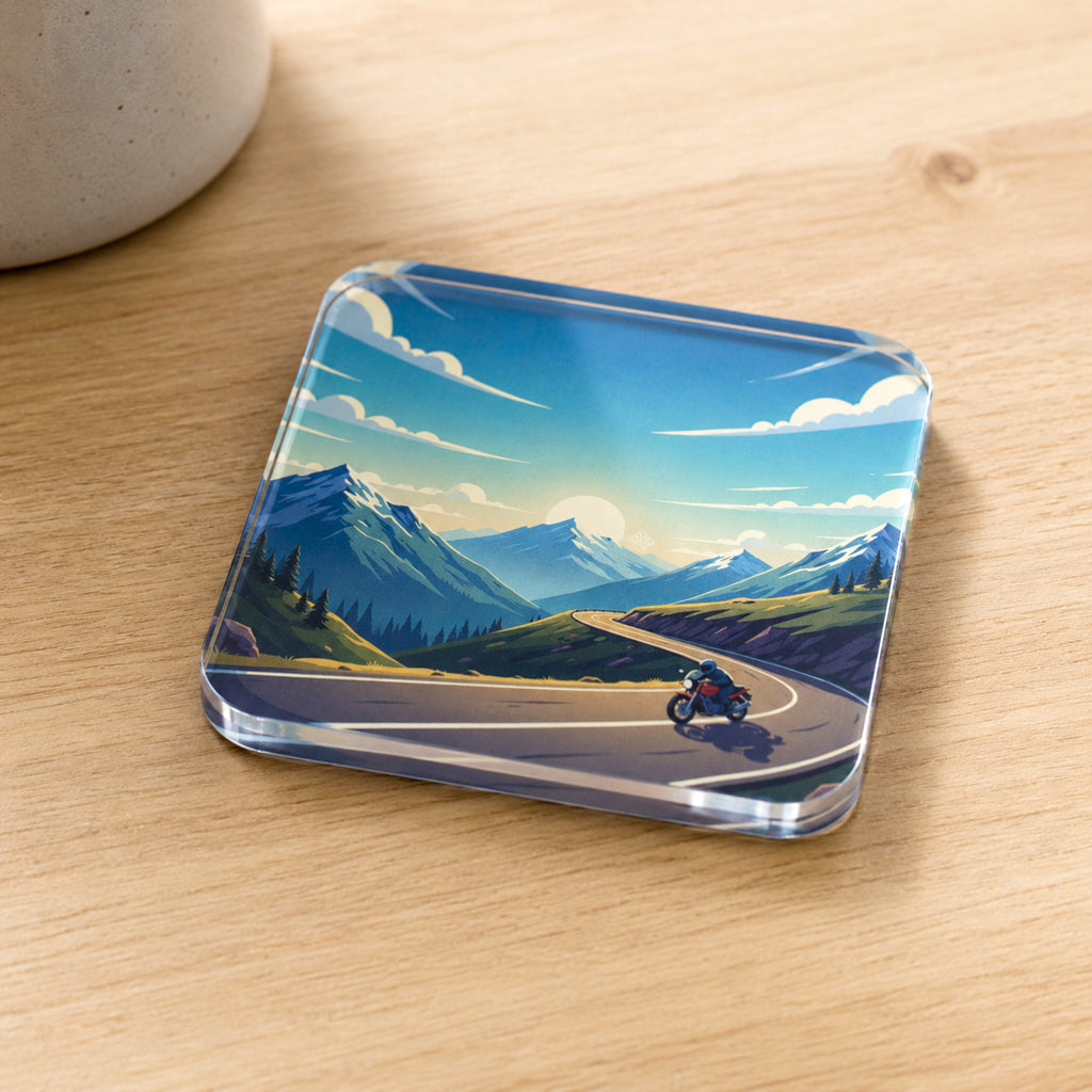 Motorcycle on Mountain Pass Coaster