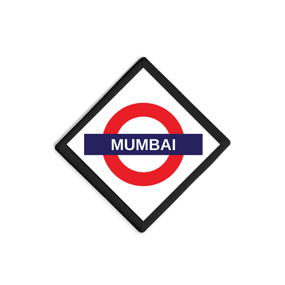 Mumbai Railway Signboard Patch
