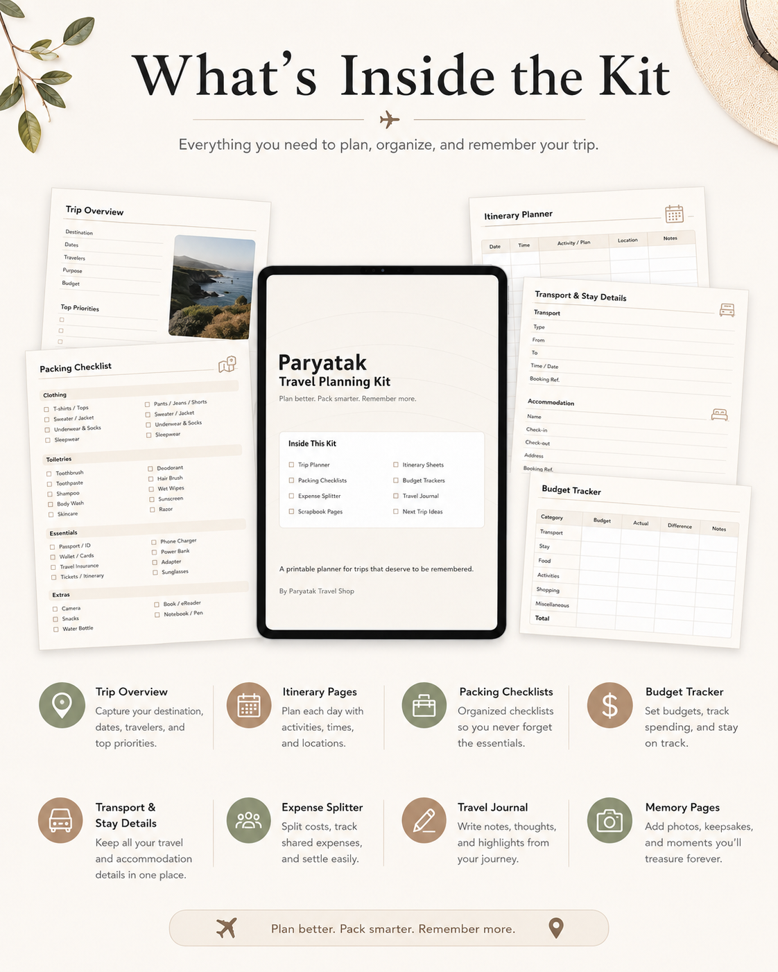 Paryatak Travel Planning Kit