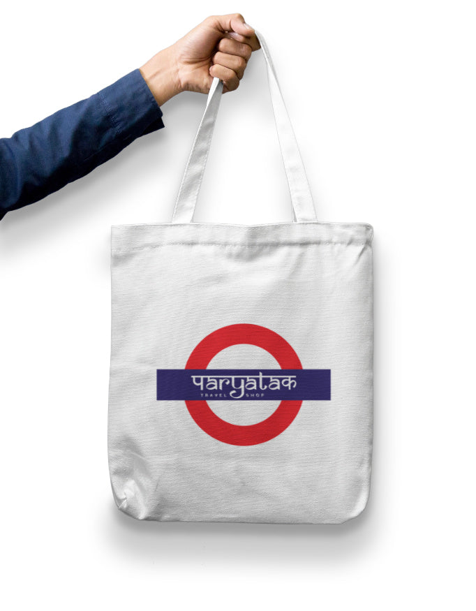 Paryatak Travel Shop Rail Sign Zipper Tote Bag