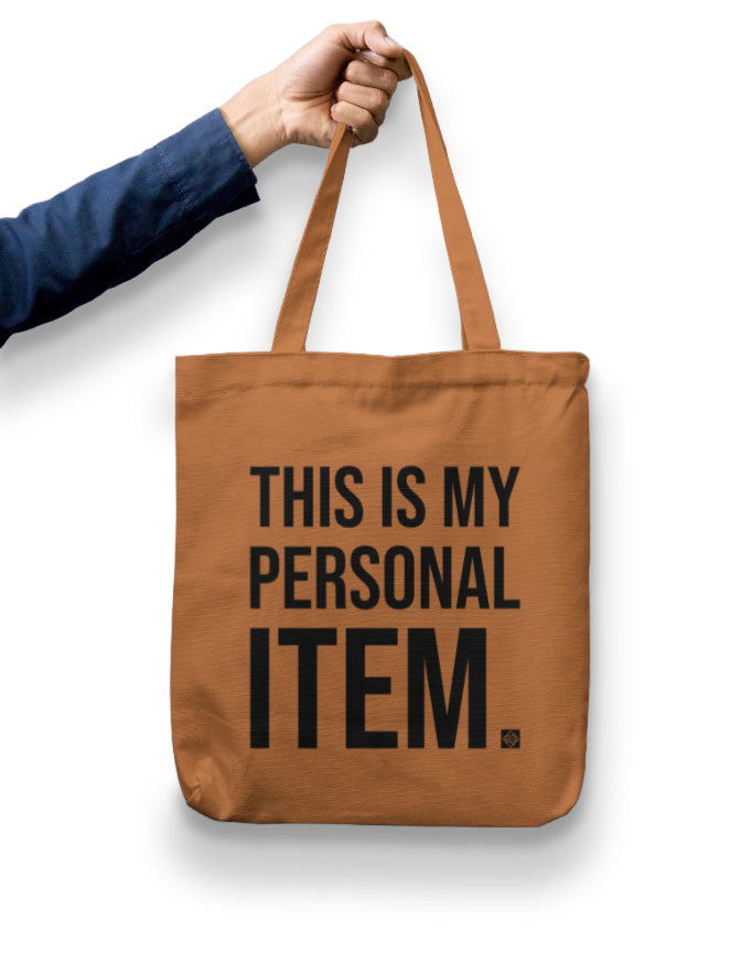 Personal Item Zipper Tote Bag