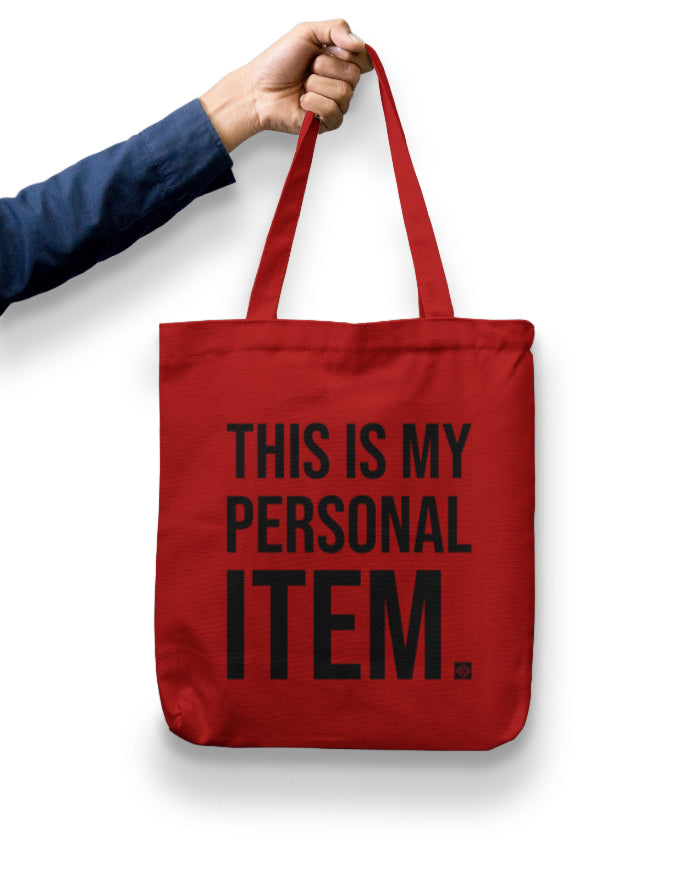 Personal Item Zipper Tote Bag