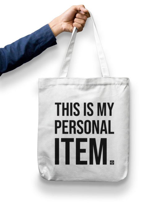 Personal Item Zipper Tote Bag