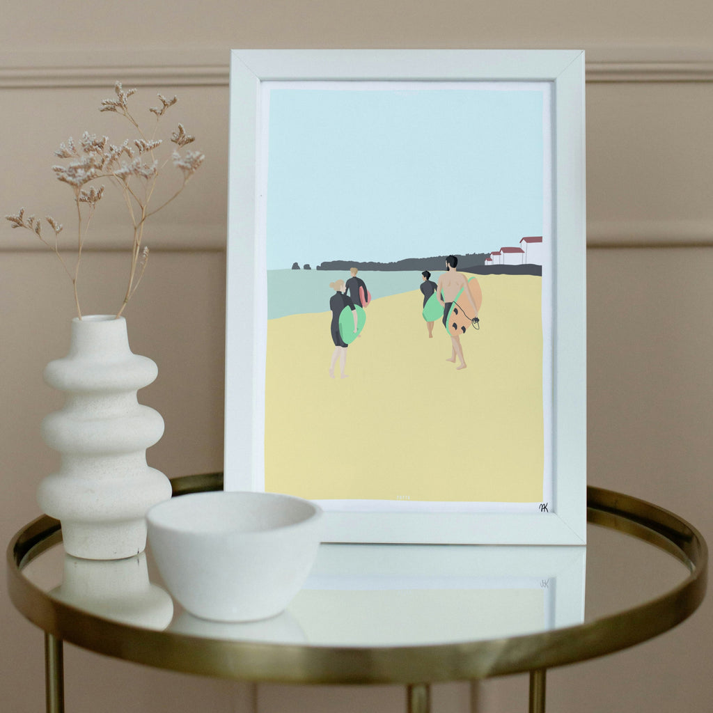 Sunset Surf Poster