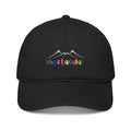 Black cap with 'slopetacular' text and mountain design.