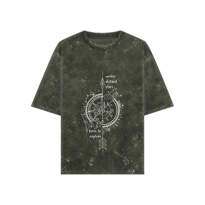 Stellar Expedition Acid Wash Oversized T-shirt