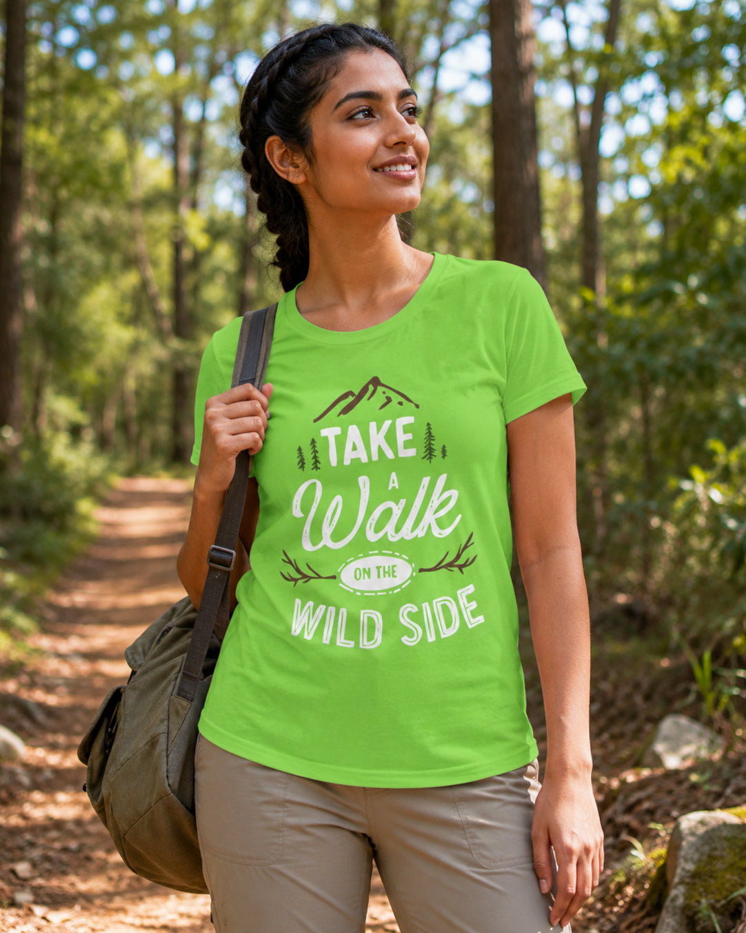 Take a Walk on the Wild Side Women's Quote T-shirt