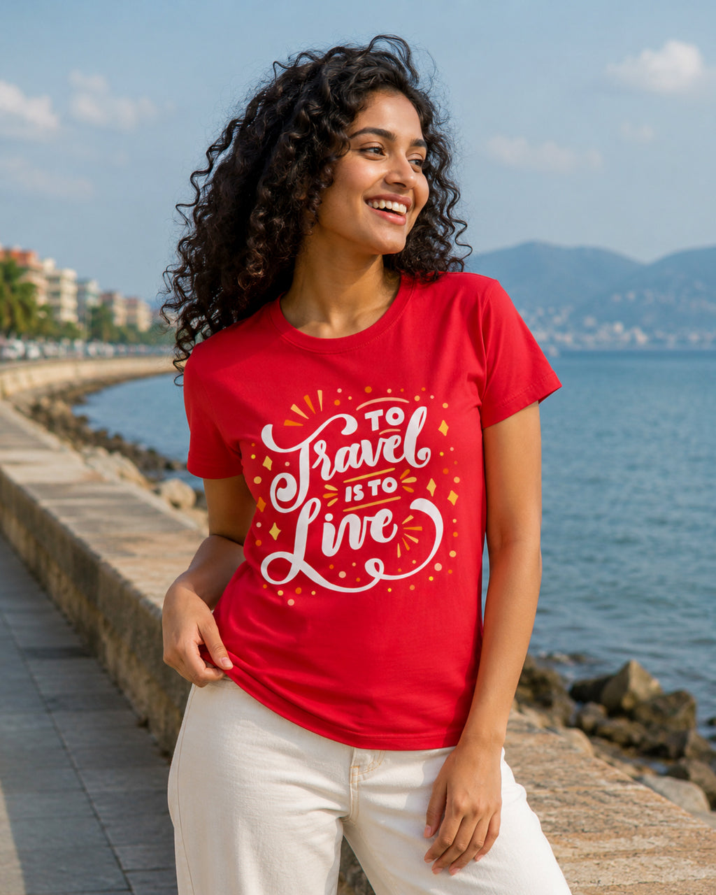 To Travel is to Live Women's Quote T-shirt