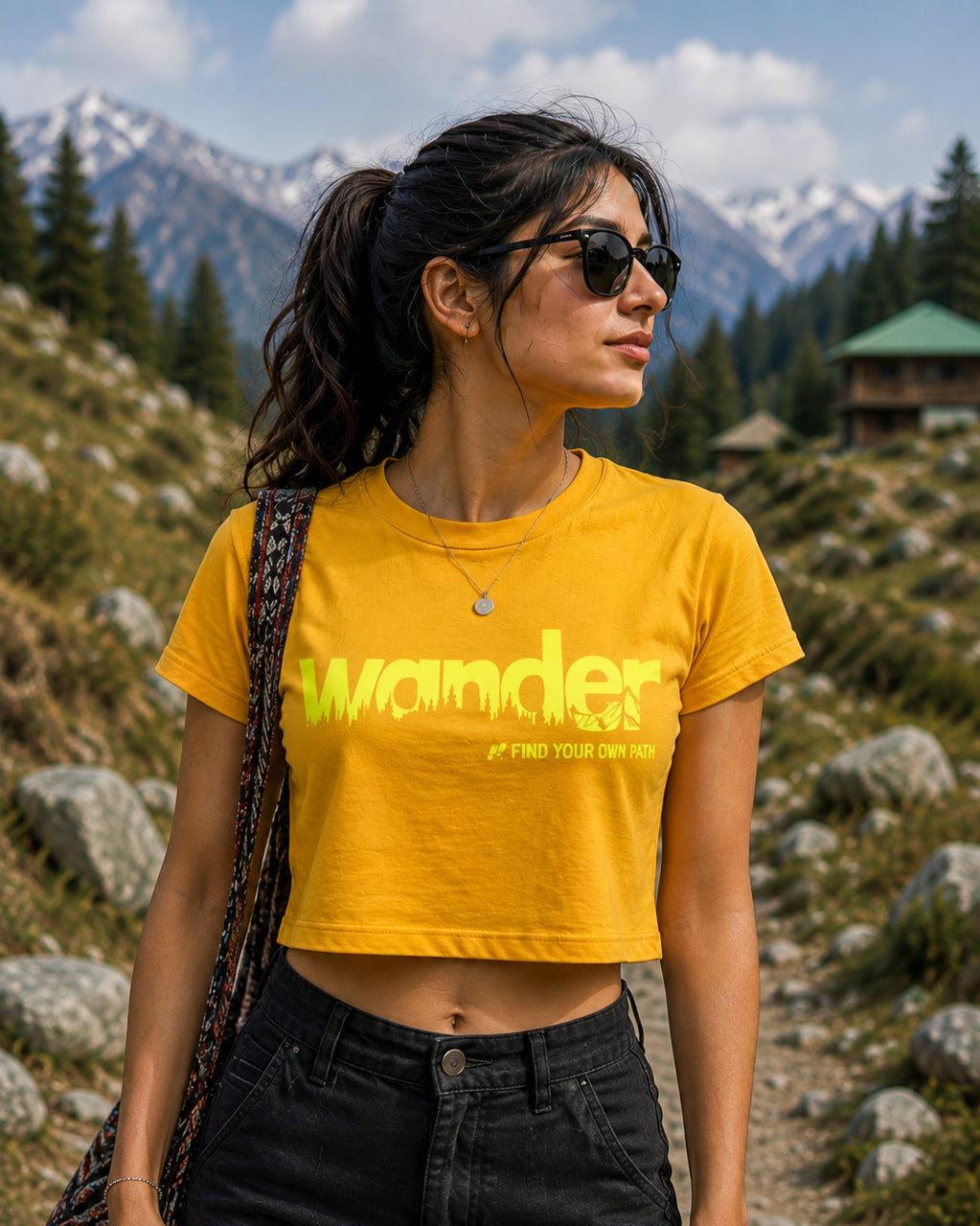 Wander Find Your Own Path Crop Top