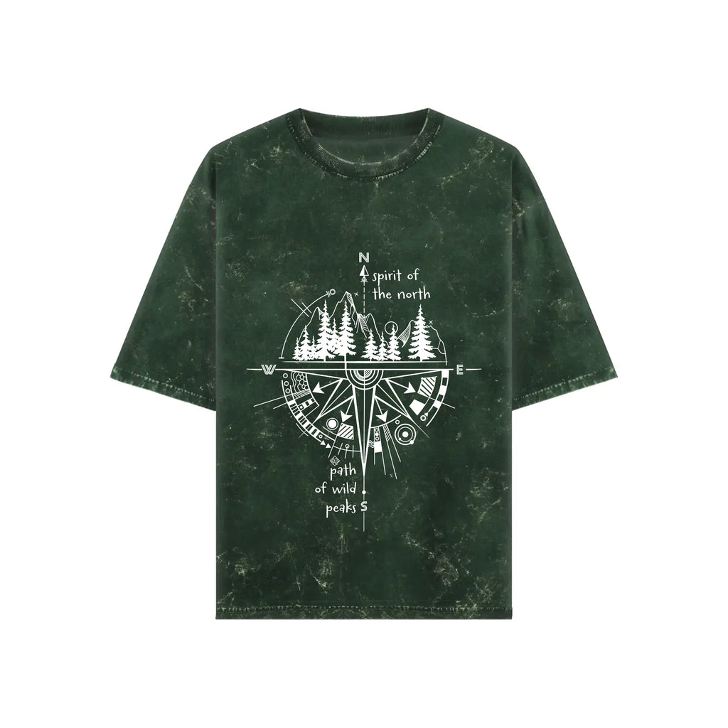Wilderness Wayfinder Acid Wash Oversized T-shirt