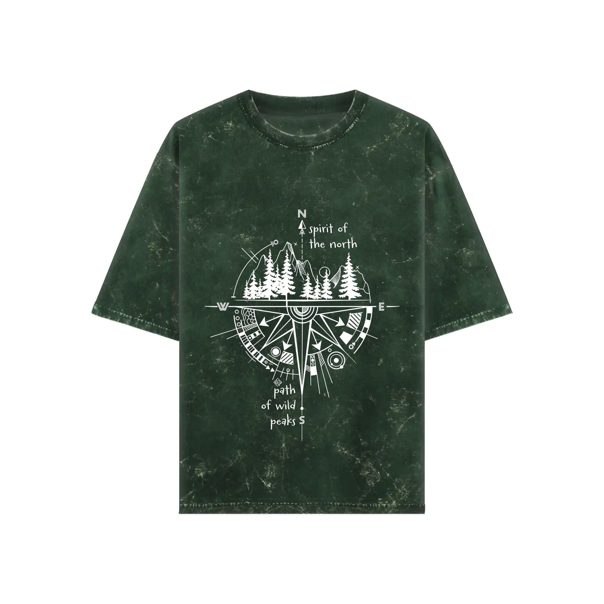 Wilderness Wayfinder Acid Wash Oversized T-shirt