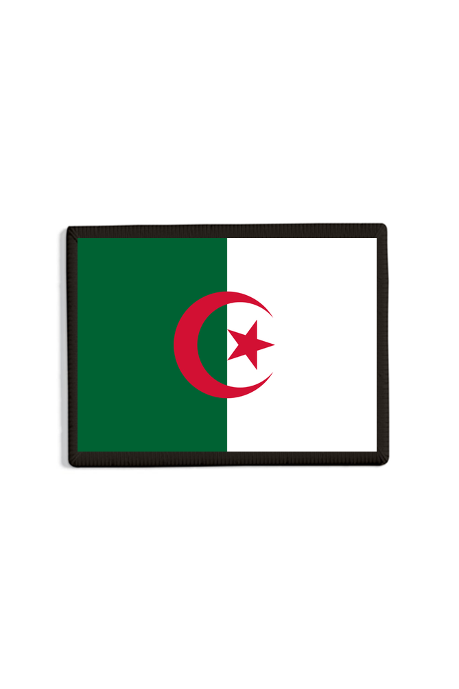 Algeria Flag Patch Black