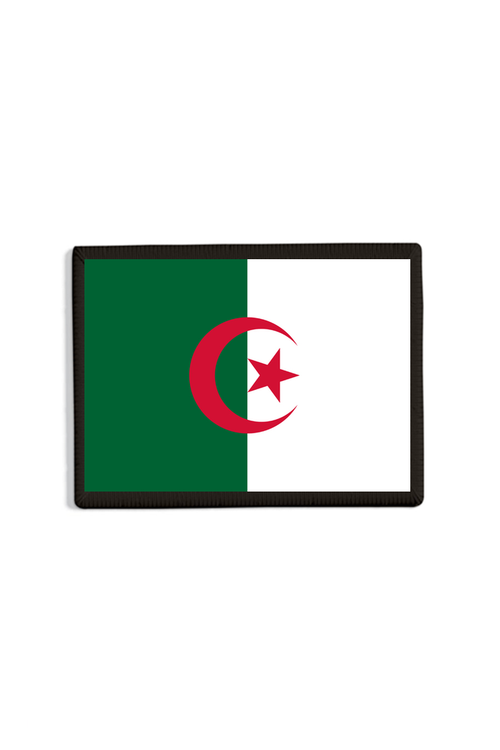 Algeria Flag Patch Black