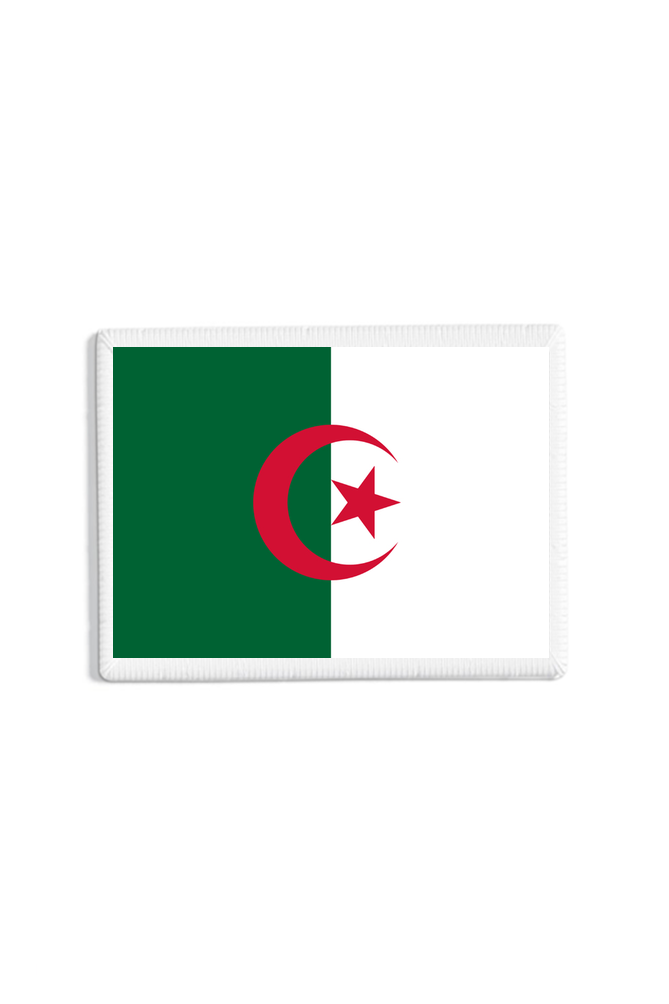 Algeria Flag Patch White