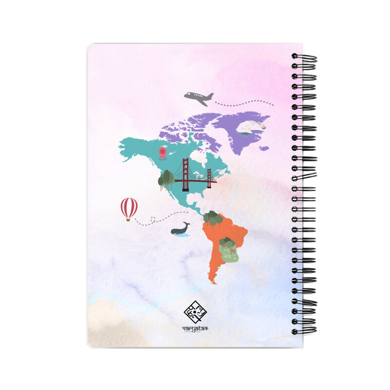 World Travel Map Notebook I