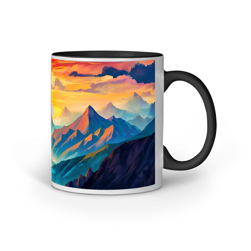 Hot Air Balloon Sunset Mug