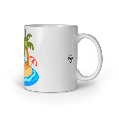 Beach Emoji Mug