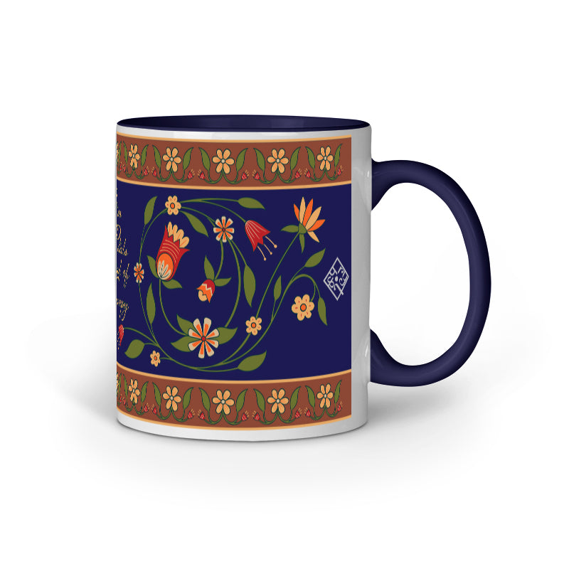 Persian Blue Flora Mug
