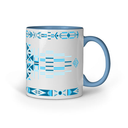 Geometric Blue Mug