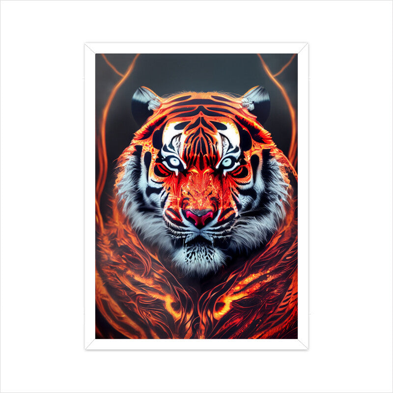 Fiery Tiger Poster