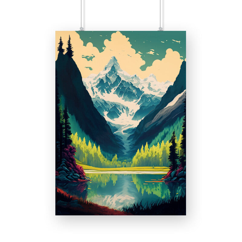 Way to the Mountain Poster