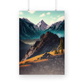 Exploring the Mountains Poster