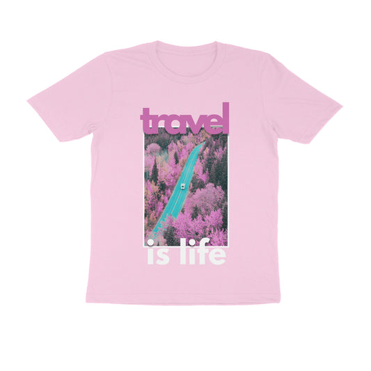 Travel is Life Van Pink Men's T-shirt