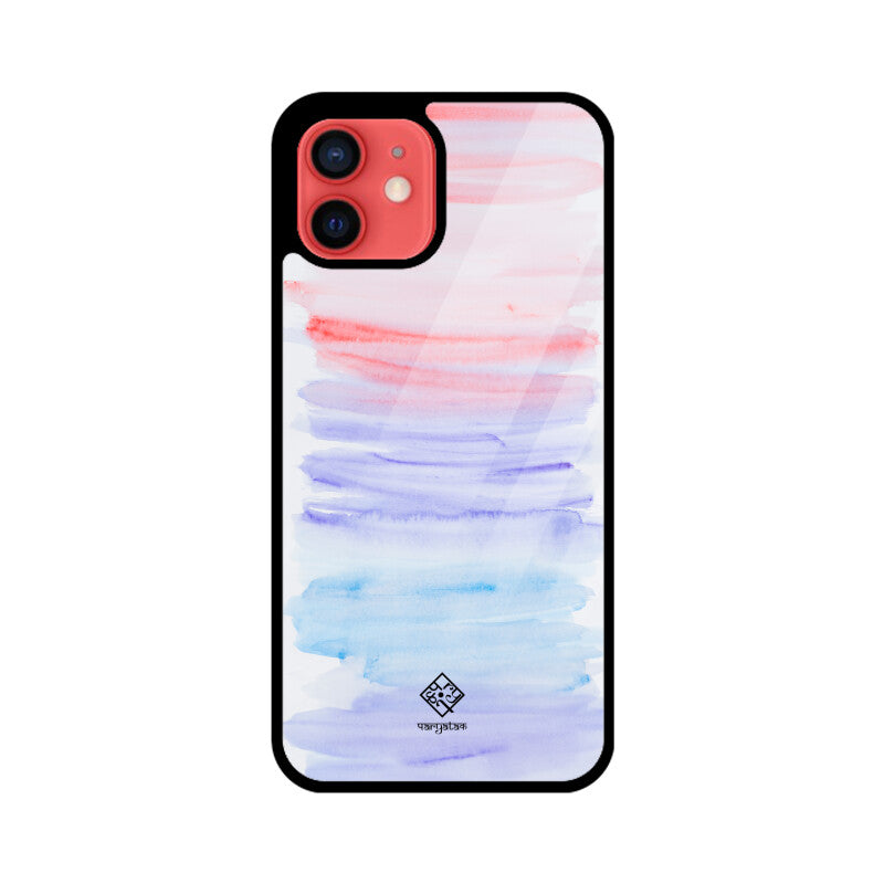 Pink & Blue Strokes iPhone Case