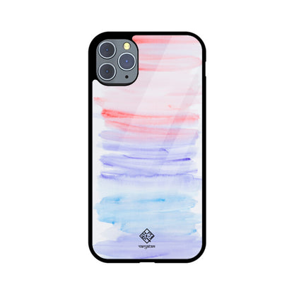 Pink & Blue Strokes iPhone Case