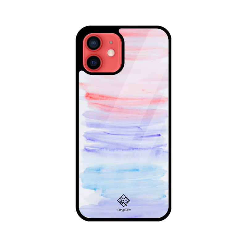 Pink & Blue Strokes iPhone Case