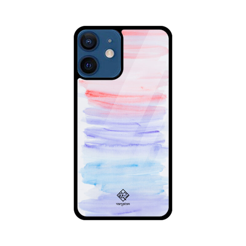 Pink & Blue Strokes iPhone Case