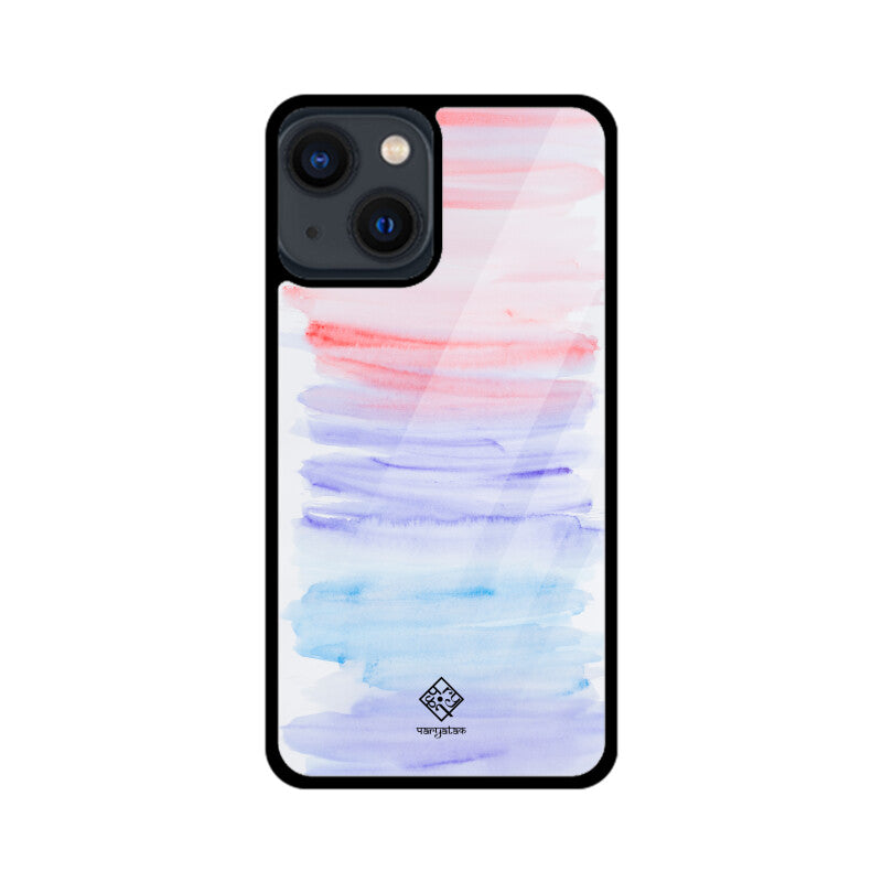 Pink & Blue Strokes iPhone Case