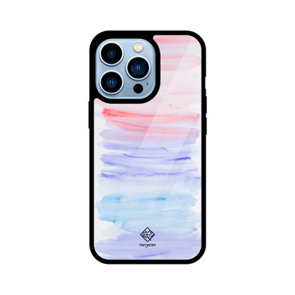 Pink & Blue Strokes iPhone Case