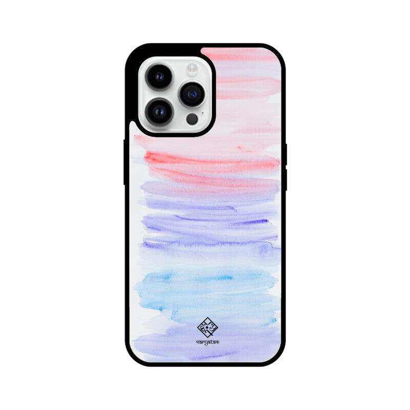 Pink & Blue Strokes iPhone Case