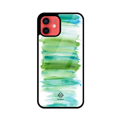 Green Strokes iPhone Case