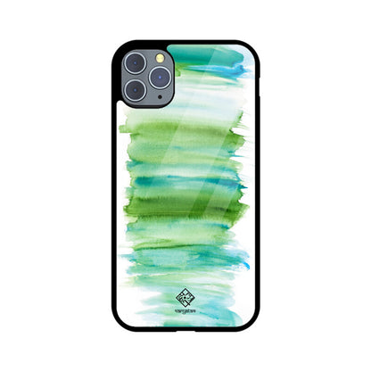 Green Strokes iPhone Case