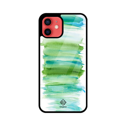 Green Strokes iPhone Case