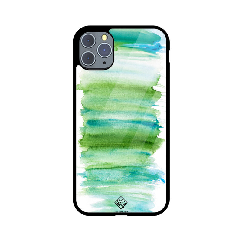 Green Strokes iPhone Case