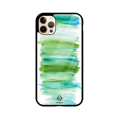 Green Strokes iPhone Case