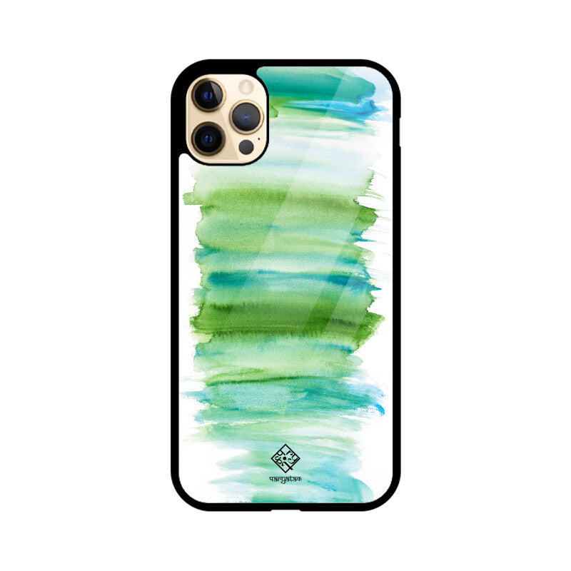 Green Strokes iPhone Case