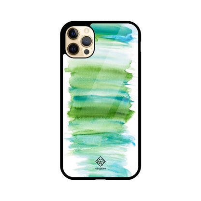 Green Strokes iPhone Case