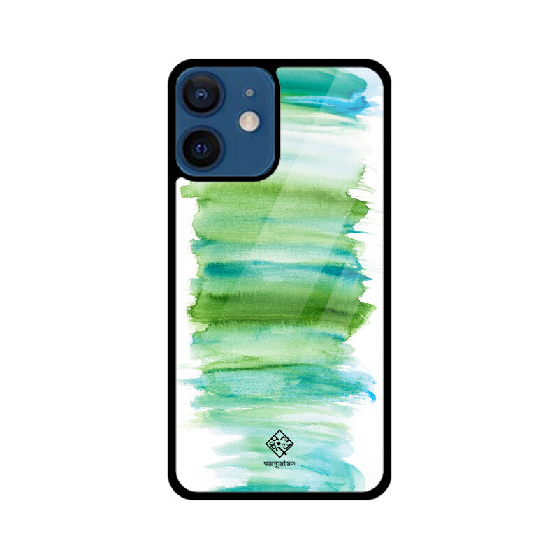 Green Strokes iPhone Case