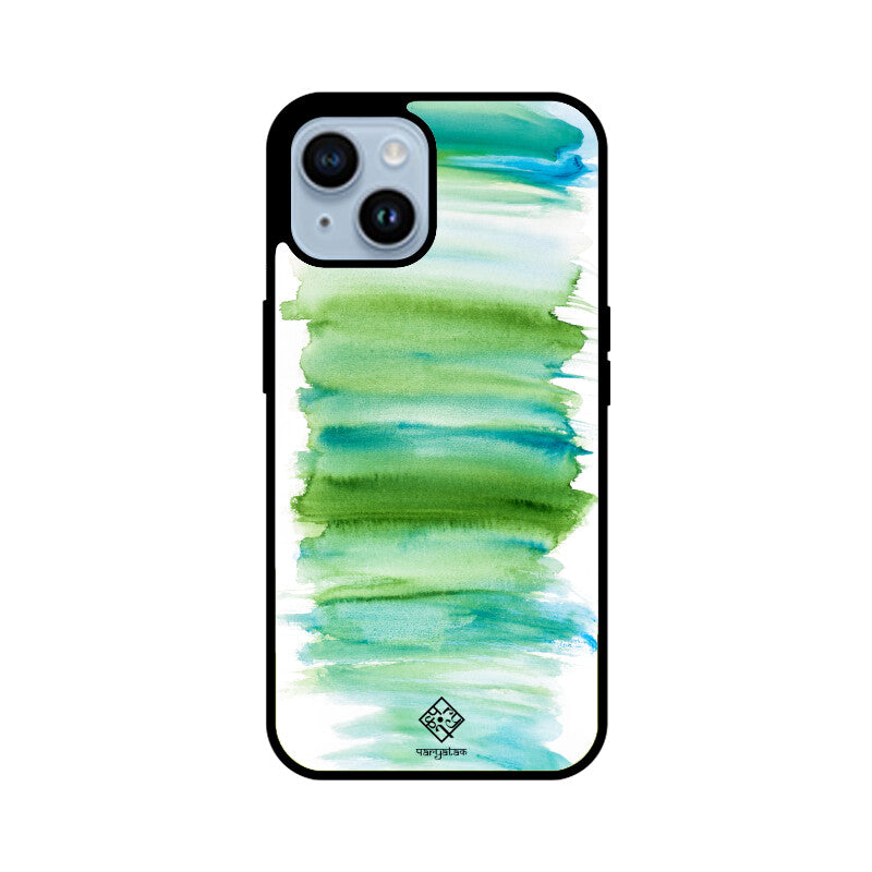 Green Strokes iPhone Case