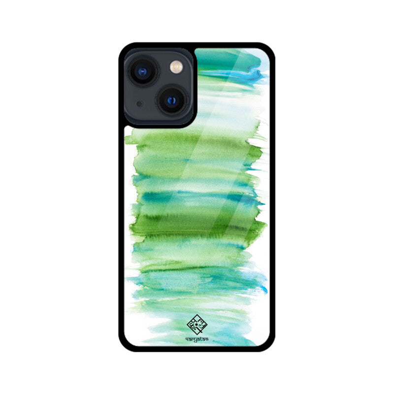 Green Strokes iPhone Case