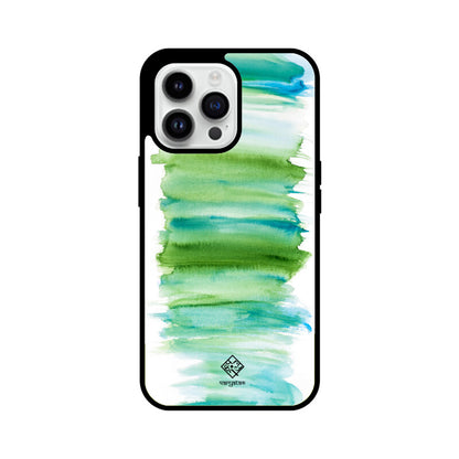 Green Strokes iPhone Case