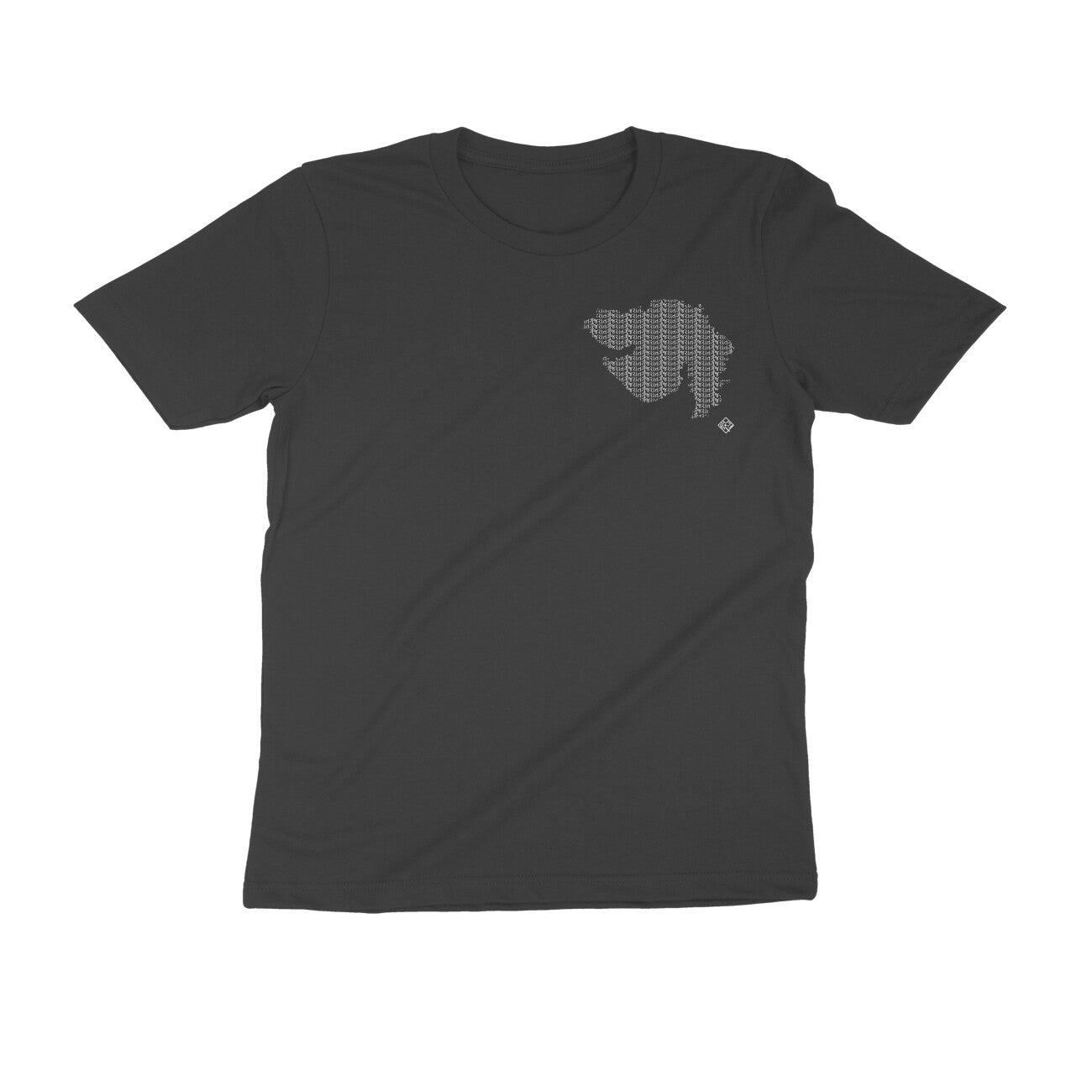 Gujarat GeoLingo // White Print T-shirt for Men