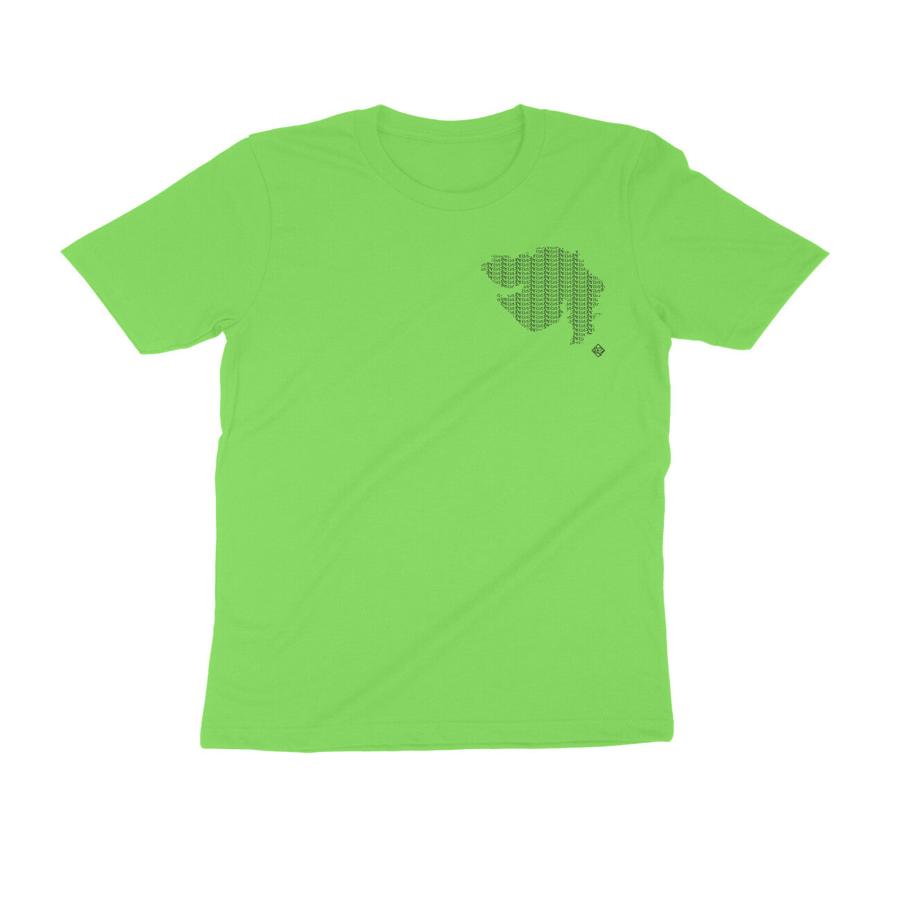 Gujarat GeoLingo // Black Print T-shirt for Men