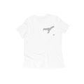 Assam GeoLingo // Black Print T-shirt for Women